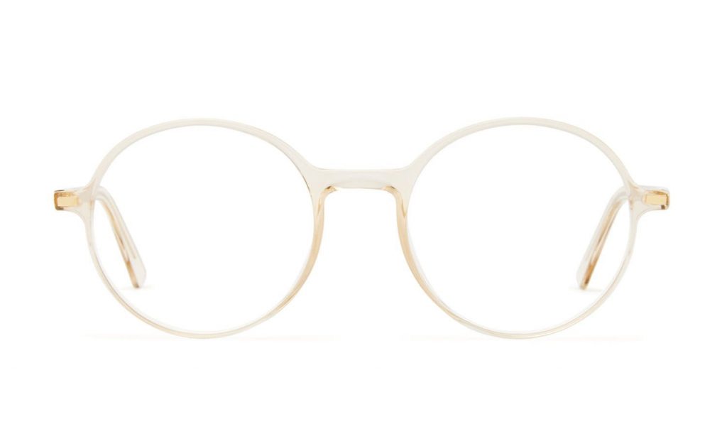 runde Brille in zarten Elfenbein aus Acetat von VIU Eyewear