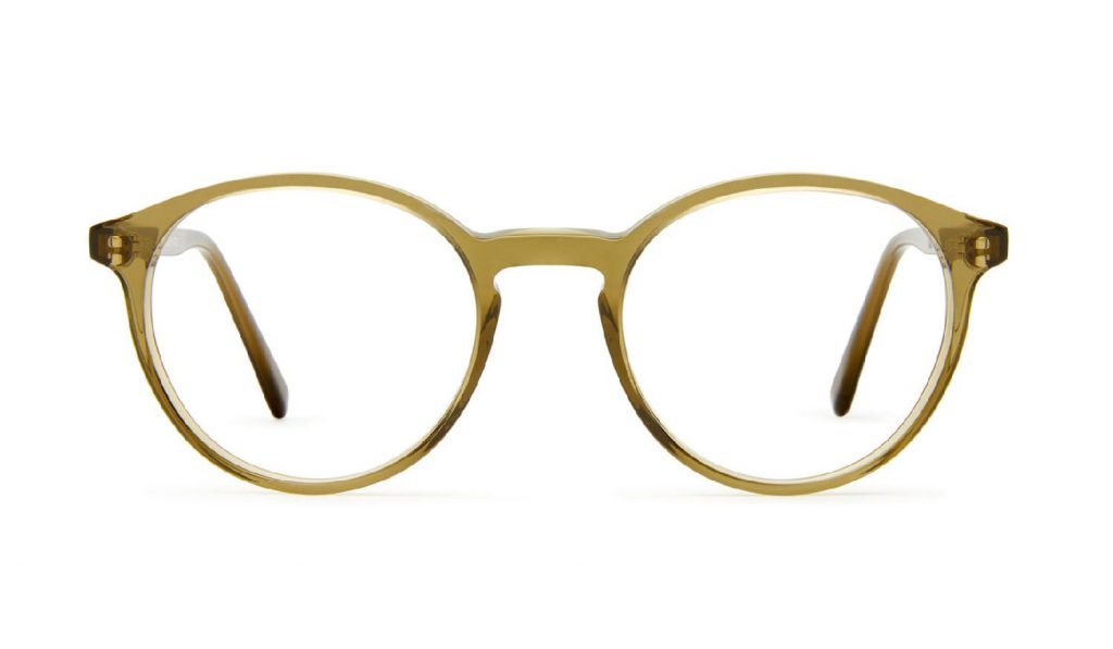 zarte Brille aus Acetat in Khaki von VIU Eyewear