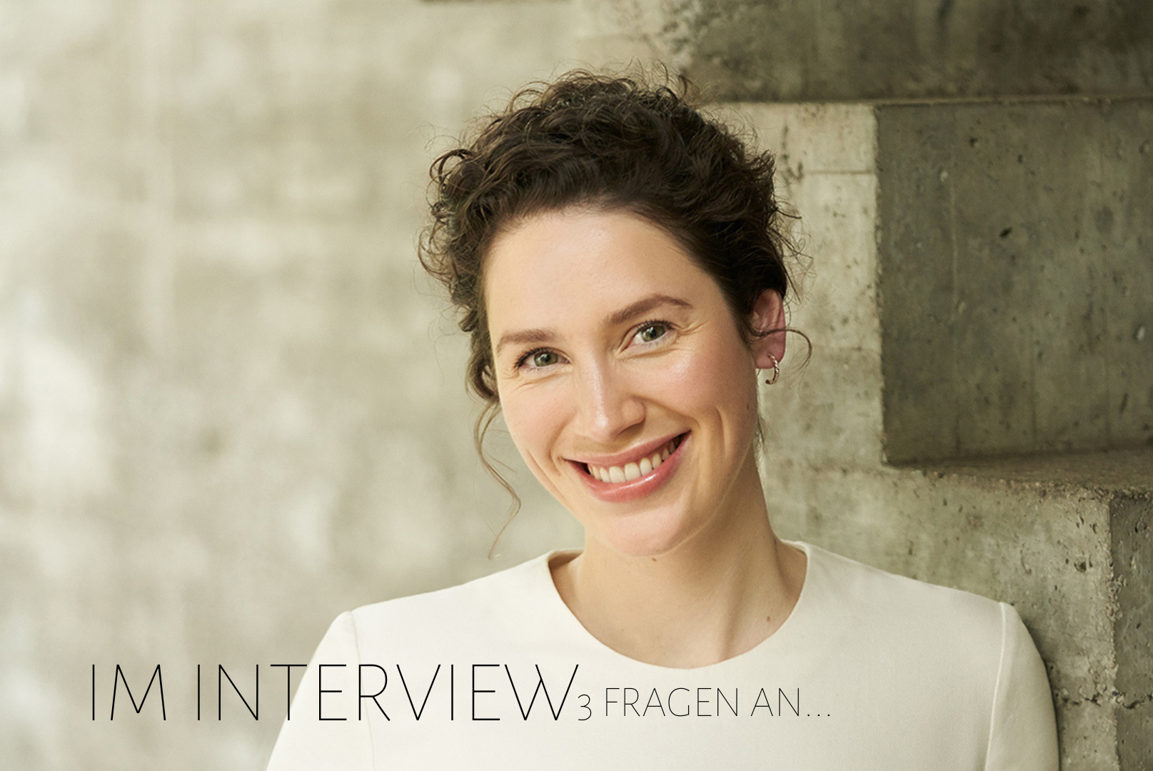 DAS INTERVIEW: 3 Fragen an Hanna Greis